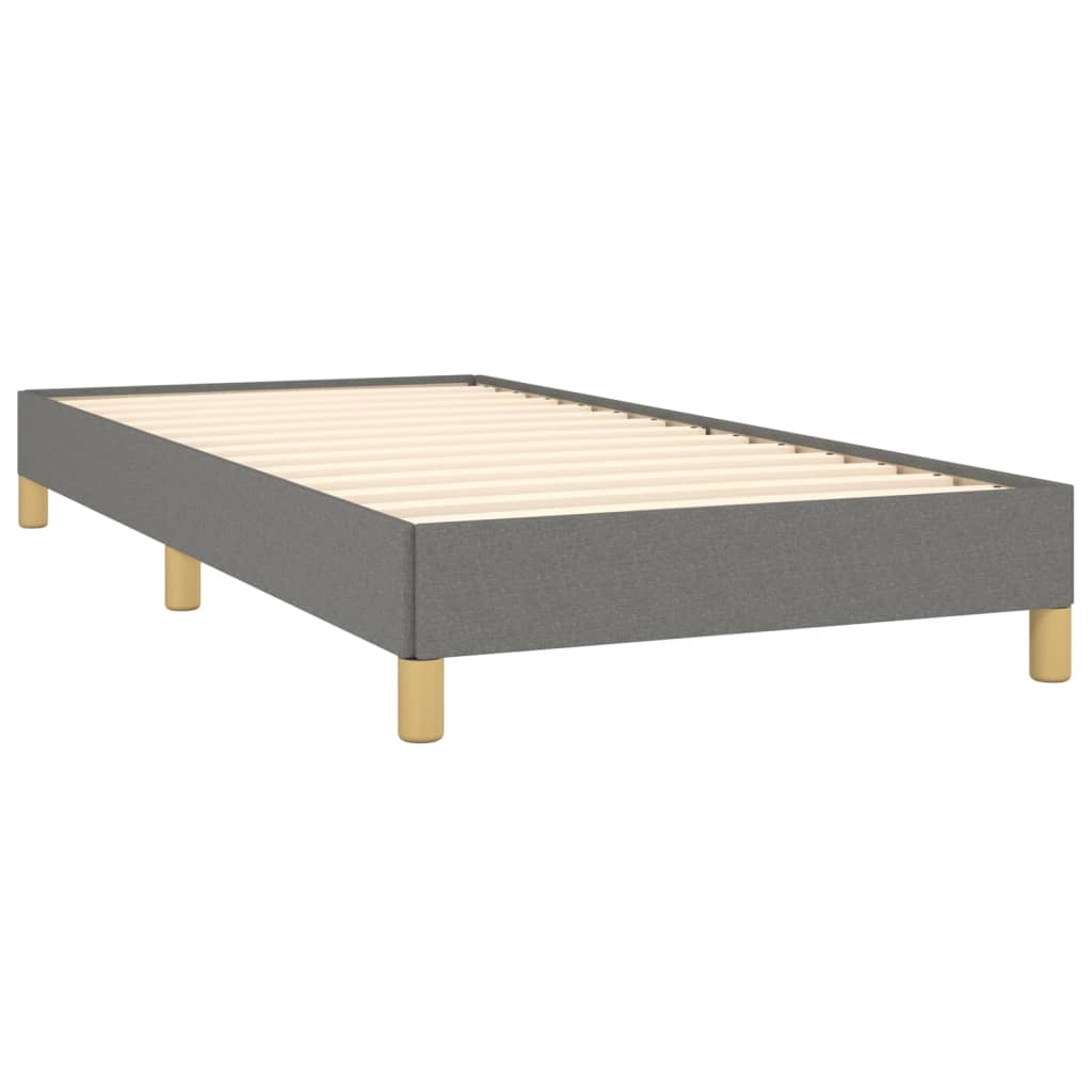 Bedframe zonder matras 90x190 cm stof donkergrijs is nu te koop bij PeponiXL, paradijselijk wonen!
