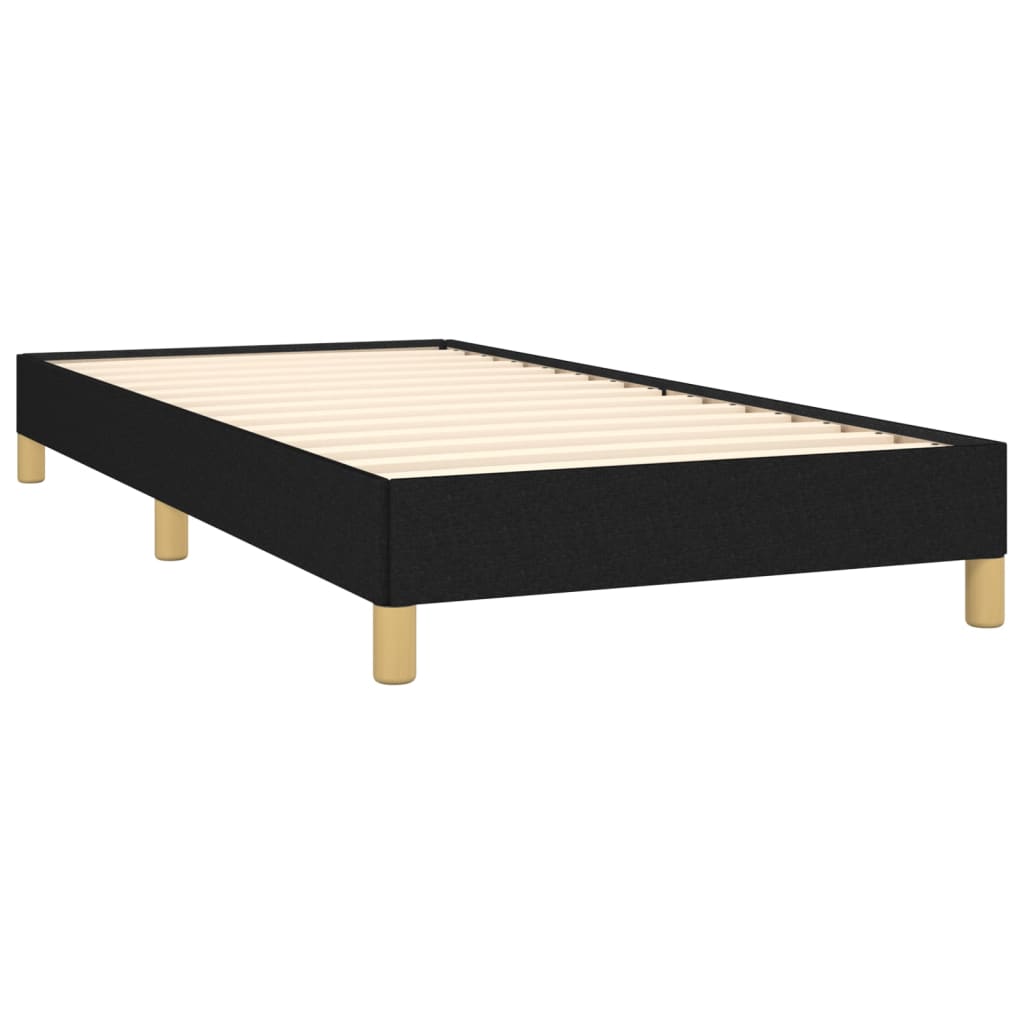 Bedframe zonder matras 90x190 cm stof zwart is nu te koop bij PeponiXL, paradijselijk wonen!