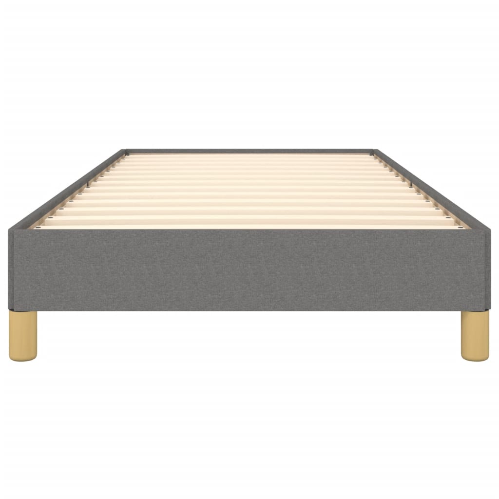 Bedframe zonder matras 100x200 cm stof donkergrijs is nu te koop bij PeponiXL, paradijselijk wonen!