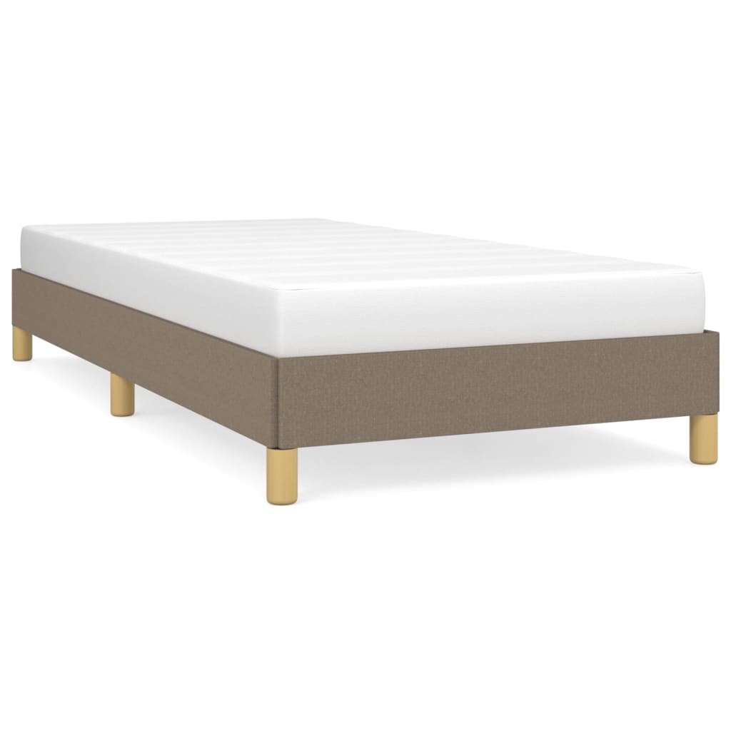 Bedframe zonder matras 100x200 cm stof taupe is nu te koop bij PeponiXL, paradijselijk wonen!