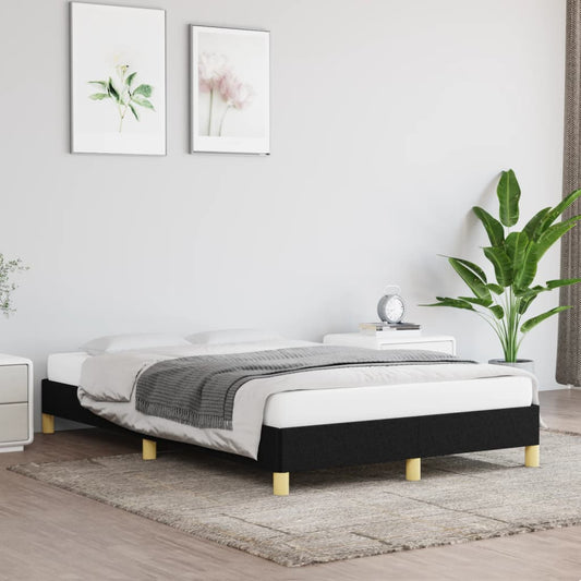 Bedframe zonder matras 120x200 cm stof zwart is nu te koop bij PeponiXL, paradijselijk wonen!