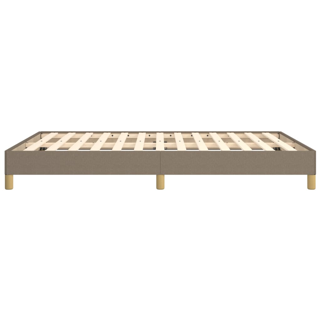 Bedframe zonder matras stof taupe 140x190 cm is nu te koop bij PeponiXL, paradijselijk wonen!