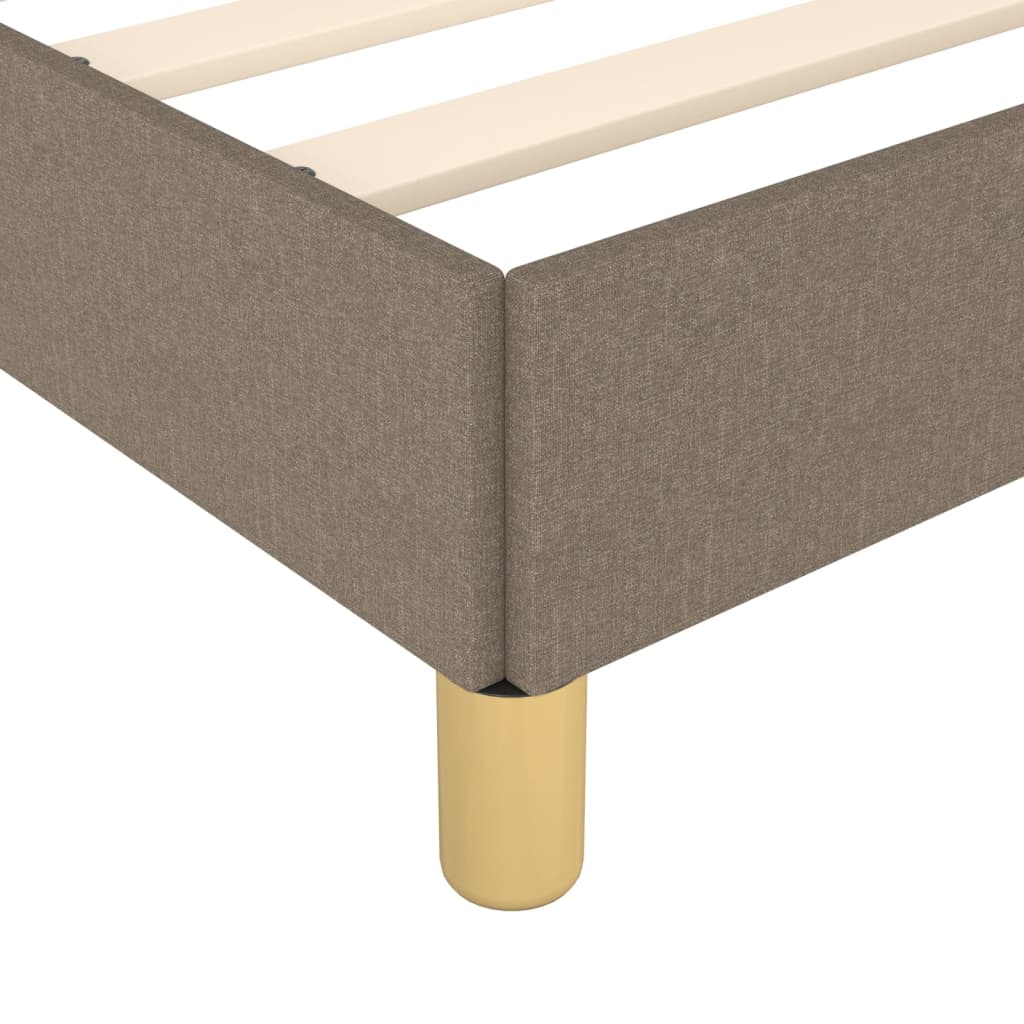 Bedframe zonder matras stof taupe 140x190 cm is nu te koop bij PeponiXL, paradijselijk wonen!