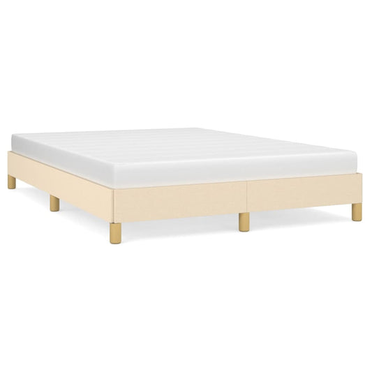 Bedframe zonder matras stof crèmekleurig 140x200 cm is nu te koop bij PeponiXL, paradijselijk wonen!