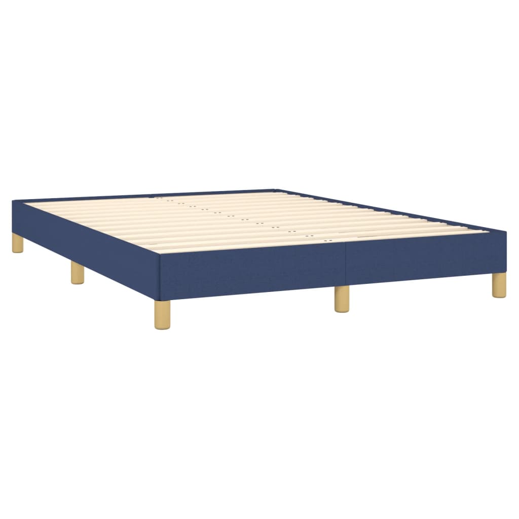 Bedframe zonder matras stof blauw 160x200 cm is nu te koop bij PeponiXL, paradijselijk wonen!