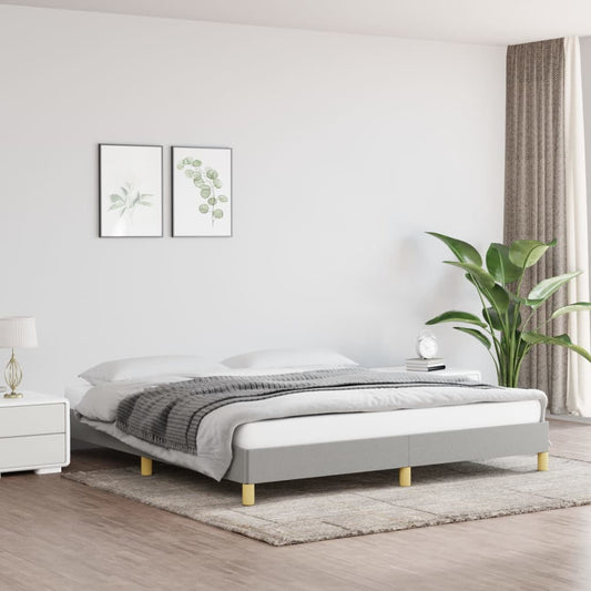 Bedframe zonder matras stof lichtgrijs 180x200 cm is nu te koop bij PeponiXL, paradijselijk wonen!