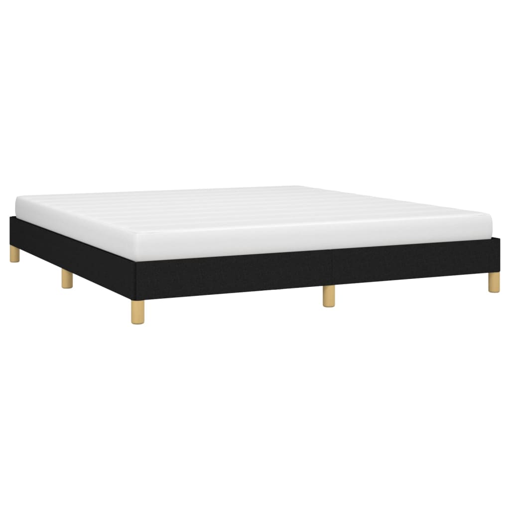 Bedframe zonder matras stof zwart 180x200 cm is nu te koop bij PeponiXL, paradijselijk wonen!