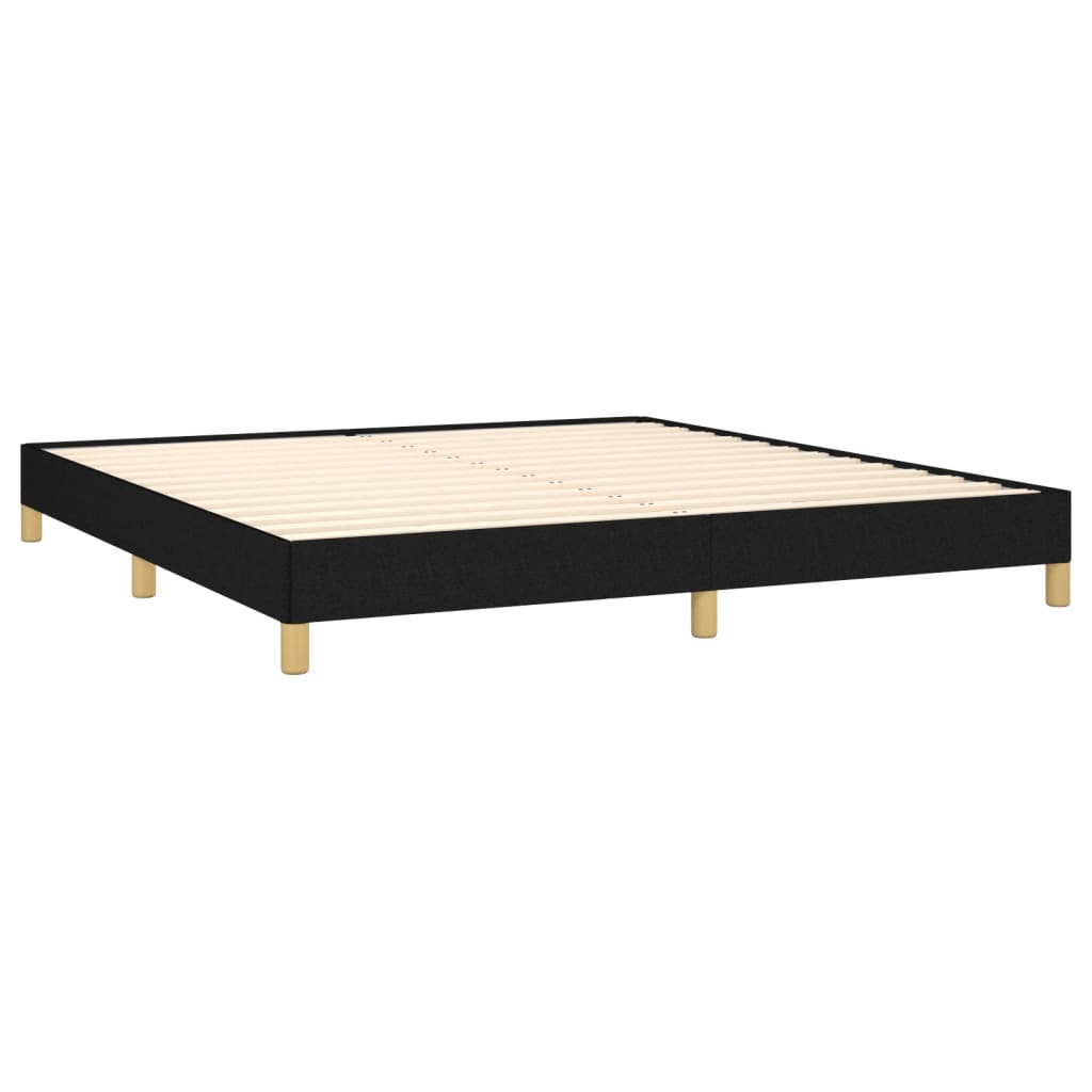 Bedframe zonder matras stof zwart 180x200 cm is nu te koop bij PeponiXL, paradijselijk wonen!