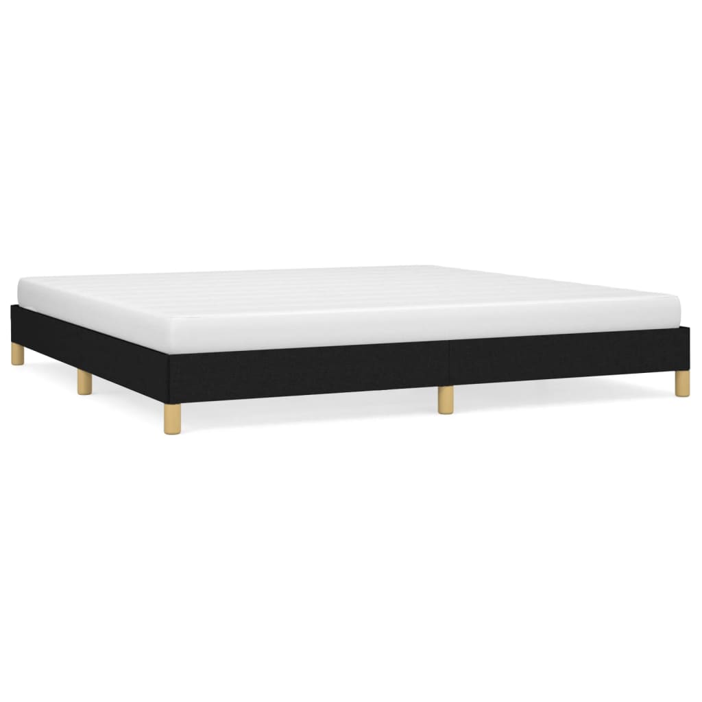 Bedframe zonder matras stof zwart 200x200 cm is nu te koop bij PeponiXL, paradijselijk wonen!