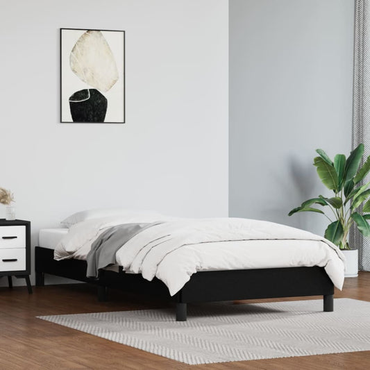 Bedframe kunstleer zwart 80x200 cm is nu te koop bij PeponiXL, paradijselijk wonen!