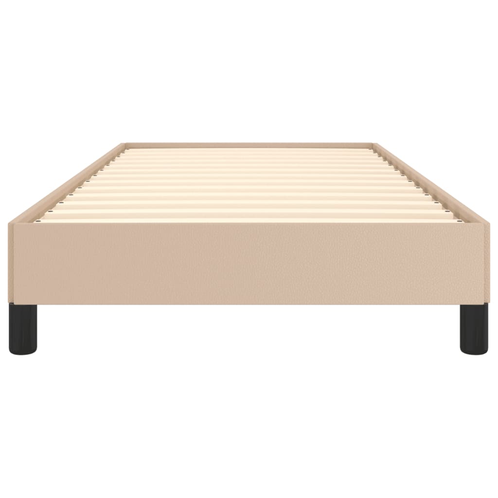 Bedframe kunstleer cappuccinokleurig 80x200 cm is nu te koop bij PeponiXL, paradijselijk wonen!
