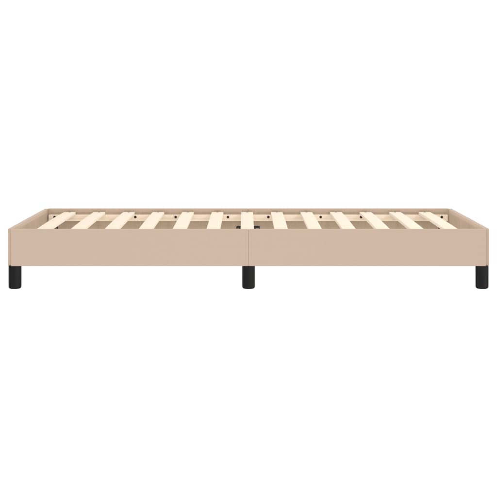 Bedframe kunstleer cappuccinokleurig 80x200 cm is nu te koop bij PeponiXL, paradijselijk wonen!