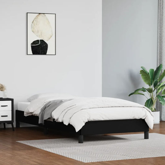 Bedframe kunstleer zwart 100x200 cm is nu te koop bij PeponiXL, paradijselijk wonen!