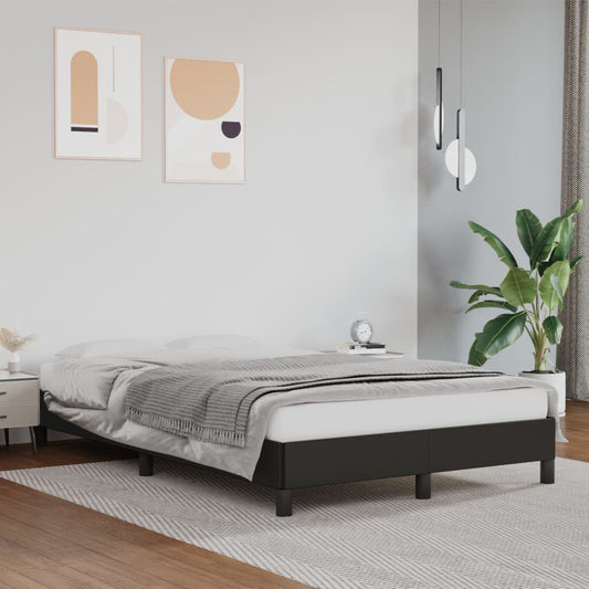 Bedframe kunstleer zwart 120x200 cm is nu te koop bij PeponiXL, paradijselijk wonen!