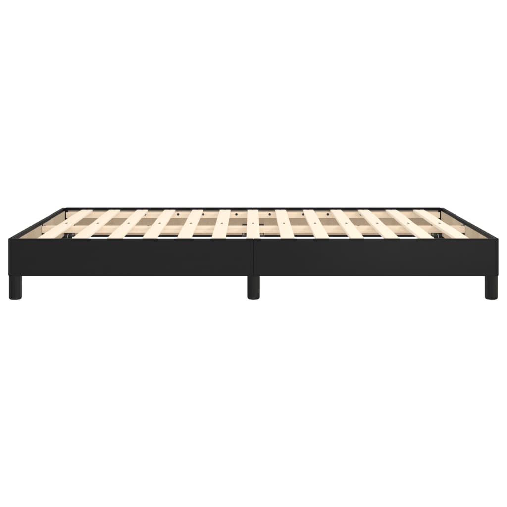 Bedframe kunstleer zwart 140x190 cm is nu te koop bij PeponiXL, paradijselijk wonen!