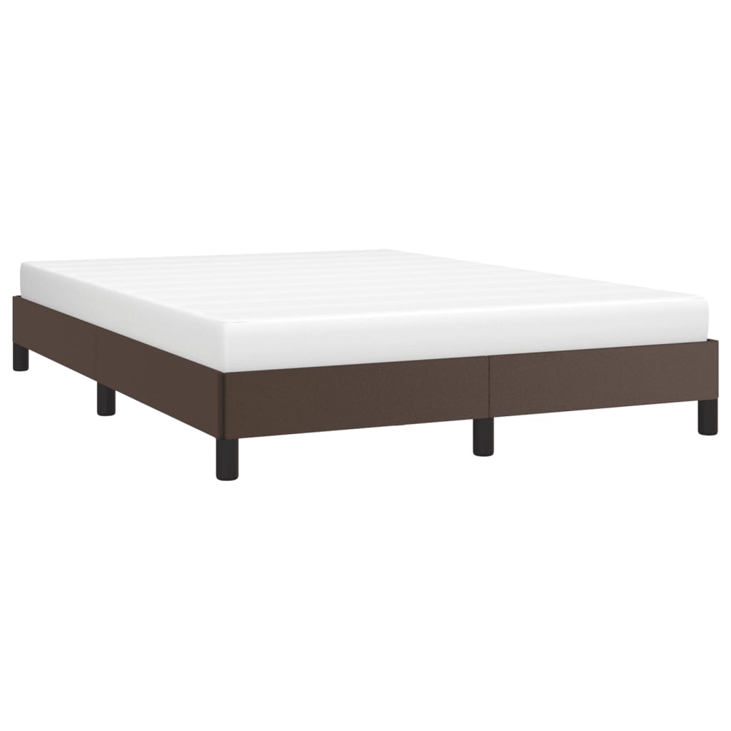 Bedframe kunstleer bruin 140x200 cm is nu te koop bij PeponiXL, paradijselijk wonen!