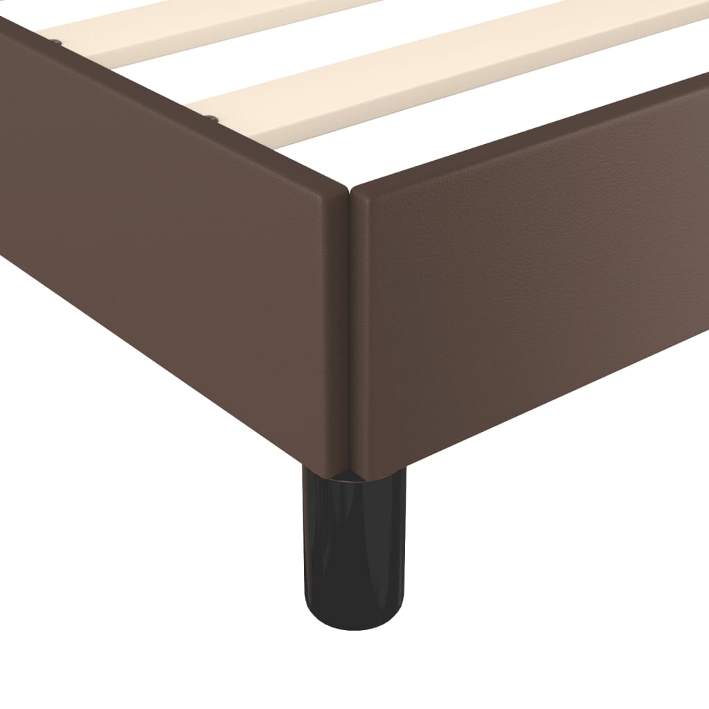 Bedframe kunstleer bruin 140x200 cm is nu te koop bij PeponiXL, paradijselijk wonen!