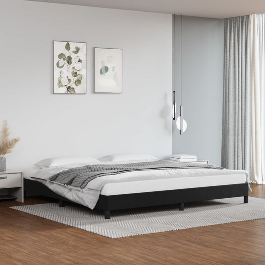 Bedframe kunstleer zwart 200x200 cm is nu te koop bij PeponiXL, paradijselijk wonen!