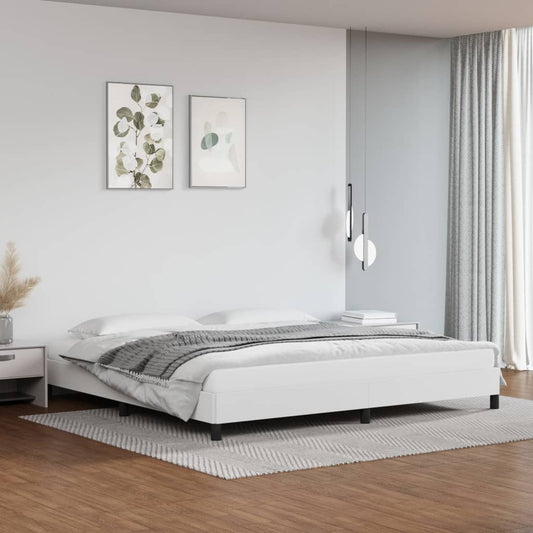 Bedframe kunstleer wit 200x200 cm is nu te koop bij PeponiXL, paradijselijk wonen!