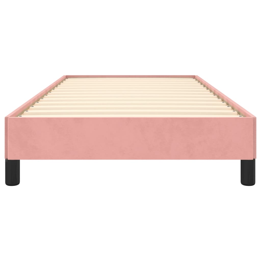 Bedframe fluweel roze 90x200 cm is nu te koop bij PeponiXL, paradijselijk wonen!