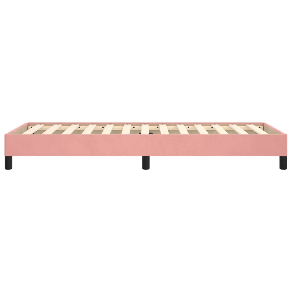 Bedframe fluweel roze 90x200 cm is nu te koop bij PeponiXL, paradijselijk wonen!