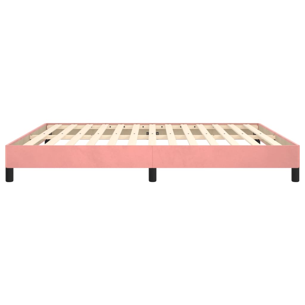 Bedframe fluweel roze 160x200 cm is nu te koop bij PeponiXL, paradijselijk wonen!