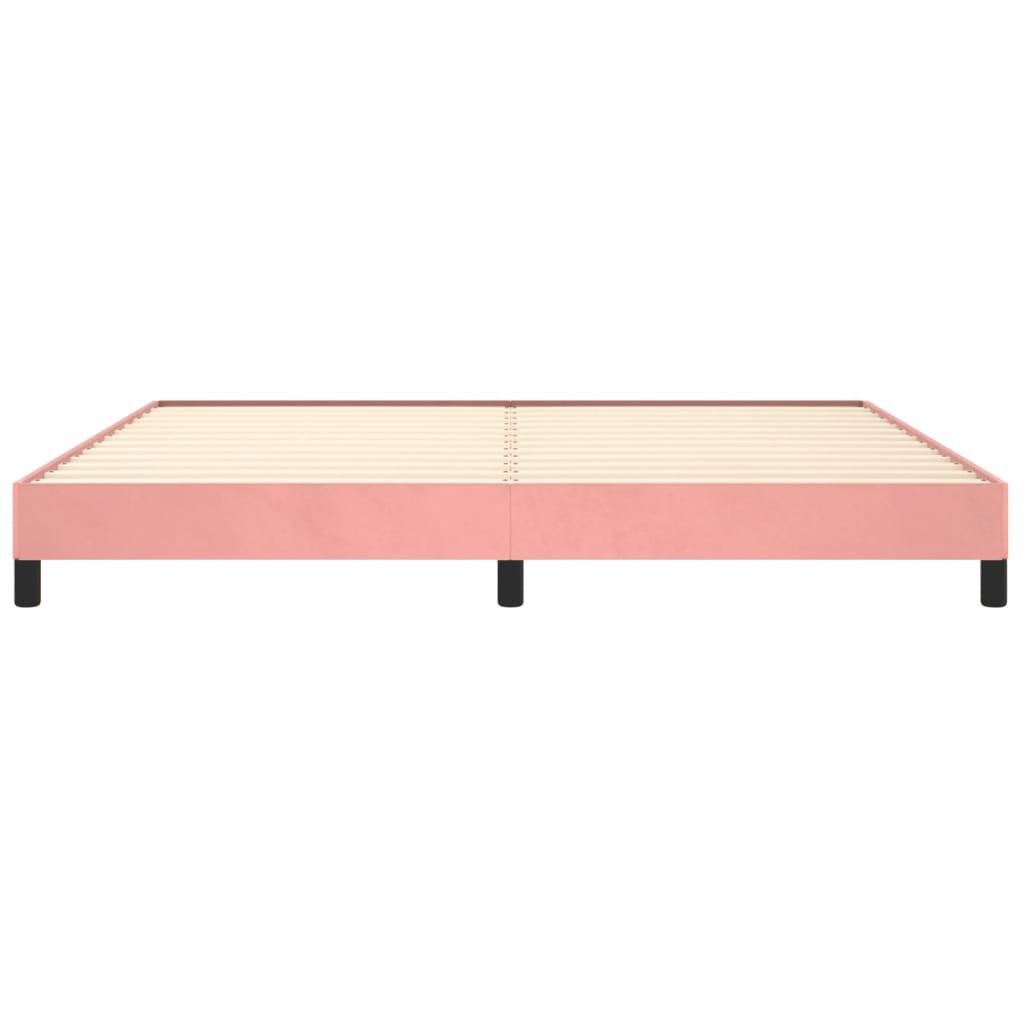 Bedframe fluweel roze 200x200 cm is nu te koop bij PeponiXL, paradijselijk wonen!