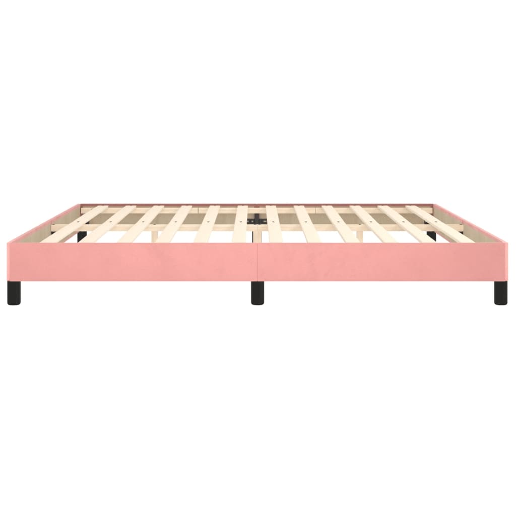 Bedframe fluweel roze 200x200 cm is nu te koop bij PeponiXL, paradijselijk wonen!