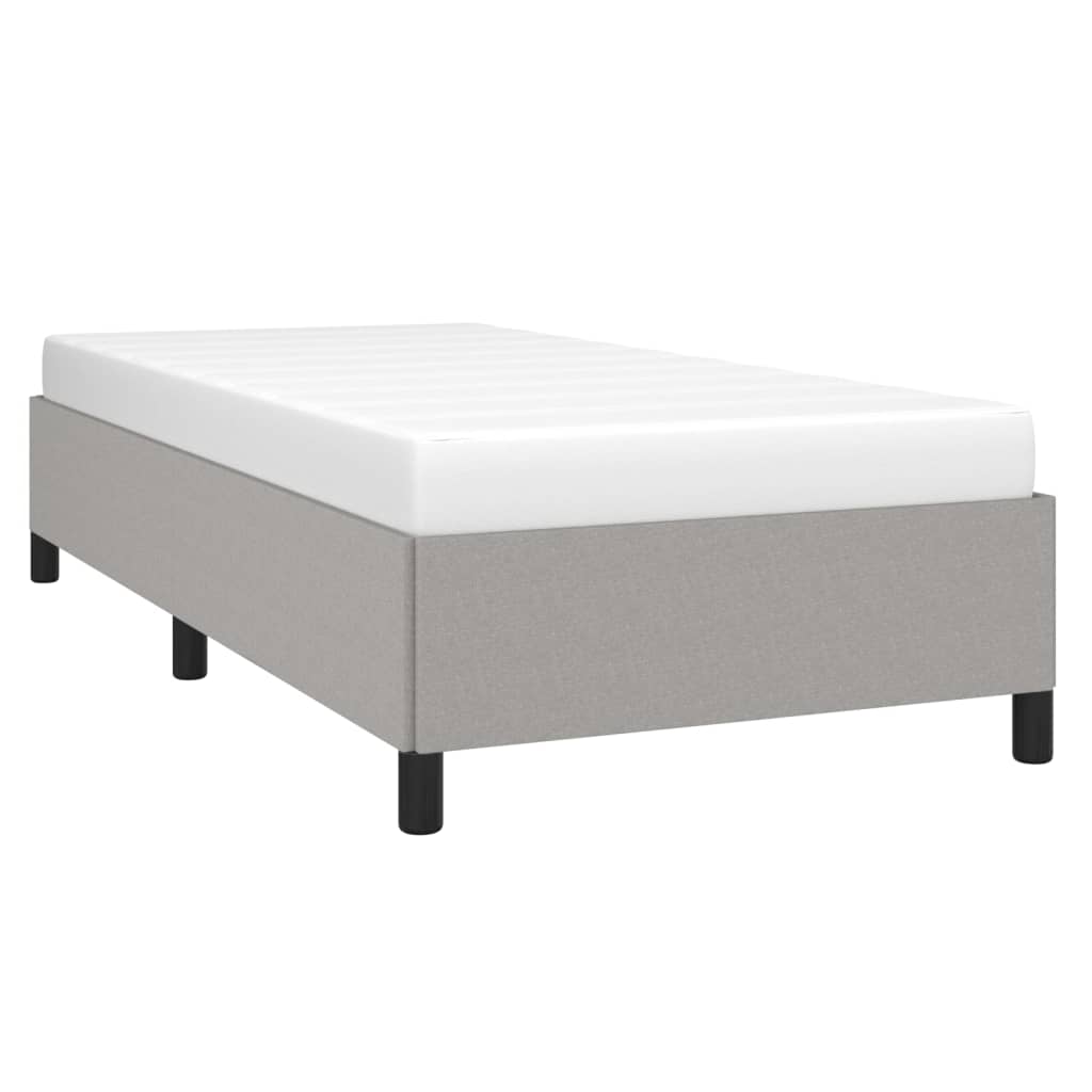 Bedframe zonder matras 90x190 cm stof lichtgrijs is nu te koop bij PeponiXL, paradijselijk wonen!
