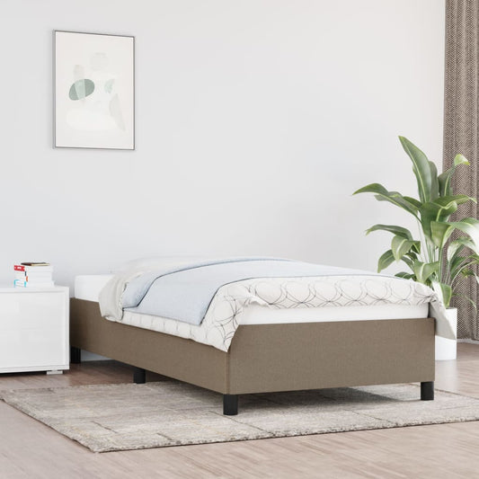 Bedframe zonder matras 90x190 cm stof taupe is nu te koop bij PeponiXL, paradijselijk wonen!