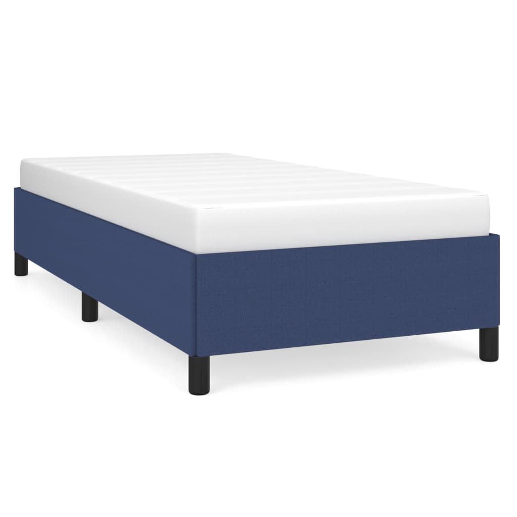 Bedframe zonder matras 90x190 cm stof blauw is nu te koop bij PeponiXL, paradijselijk wonen!