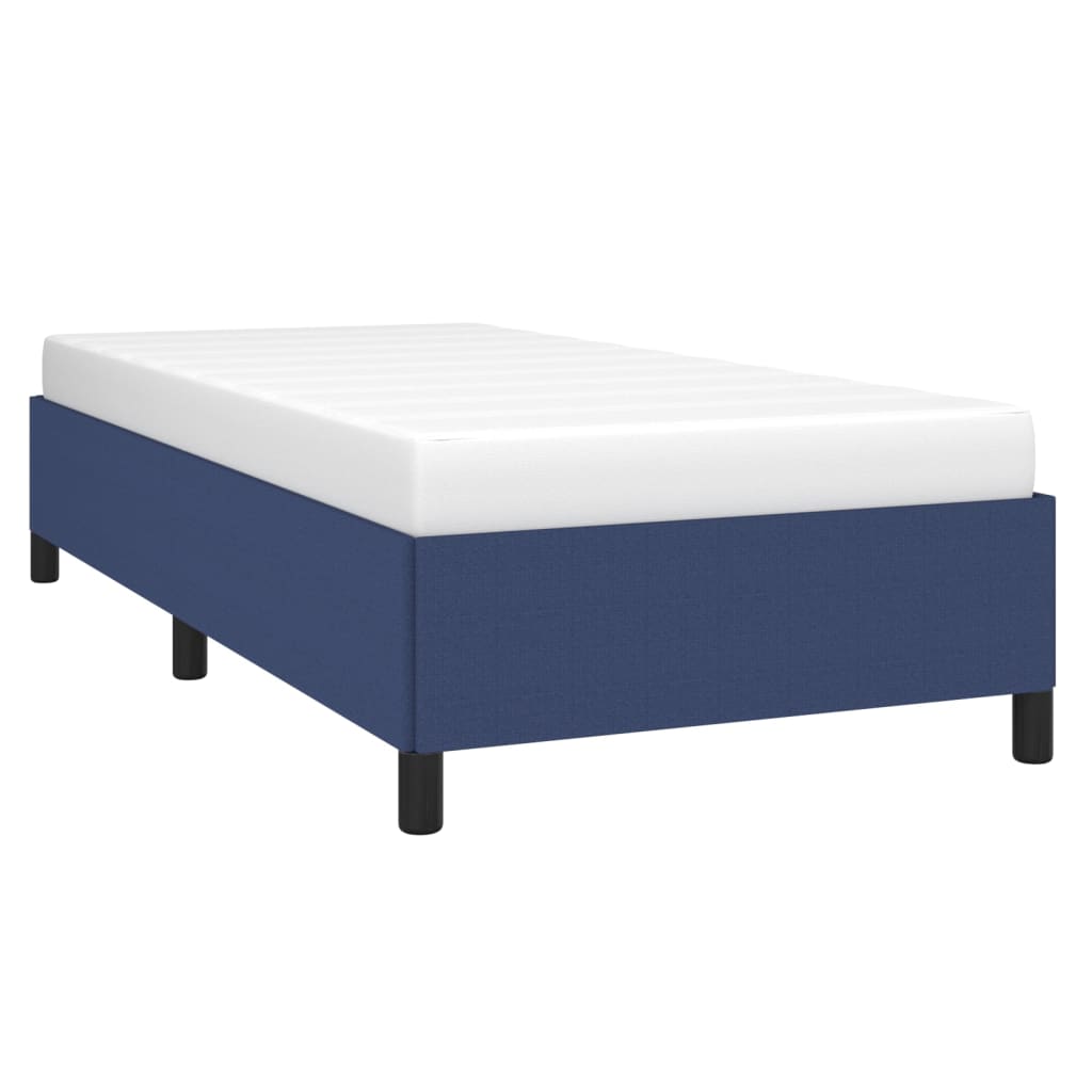 Bedframe zonder matras 90x190 cm stof blauw is nu te koop bij PeponiXL, paradijselijk wonen!