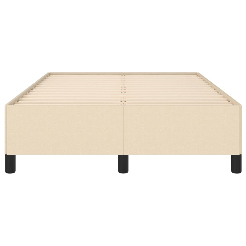 Bedframe zonder matras 120x200 cm stof crèmekleurig is nu te koop bij PeponiXL, paradijselijk wonen!