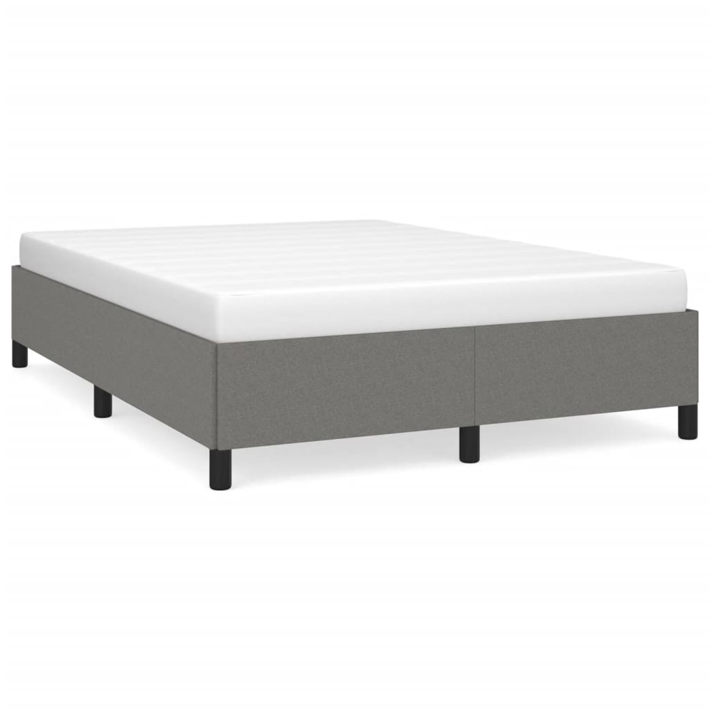 Bedframe zonder matras stof donkergrijs 140x190 cm is nu te koop bij PeponiXL, paradijselijk wonen!