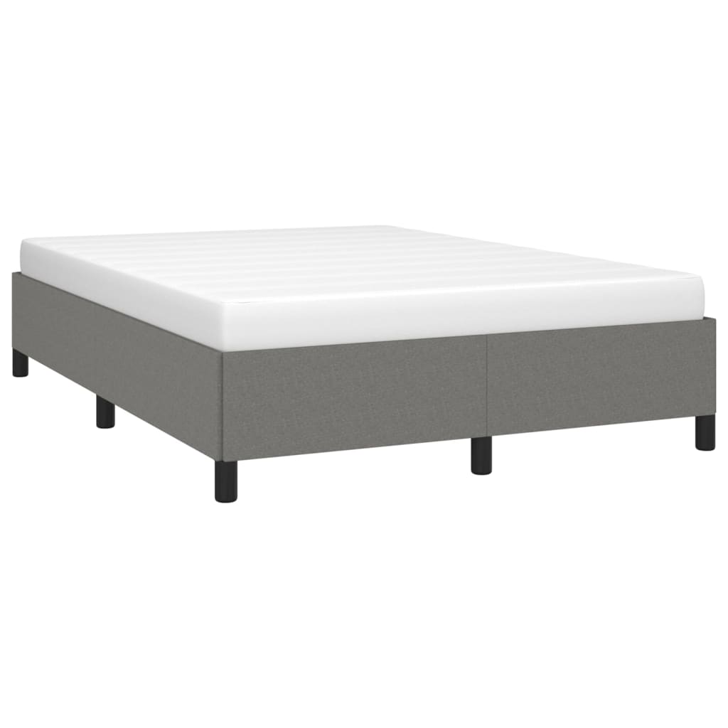 Bedframe zonder matras stof donkergrijs 140x190 cm is nu te koop bij PeponiXL, paradijselijk wonen!