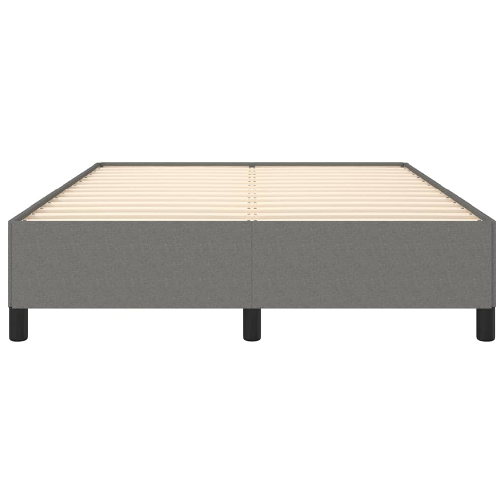 Bedframe zonder matras stof donkergrijs 140x190 cm is nu te koop bij PeponiXL, paradijselijk wonen!