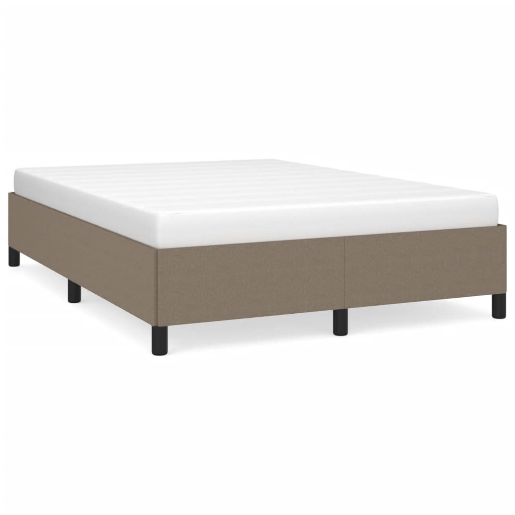 Bedframe zonder matras stof taupe 140x190 cm is nu te koop bij PeponiXL, paradijselijk wonen!