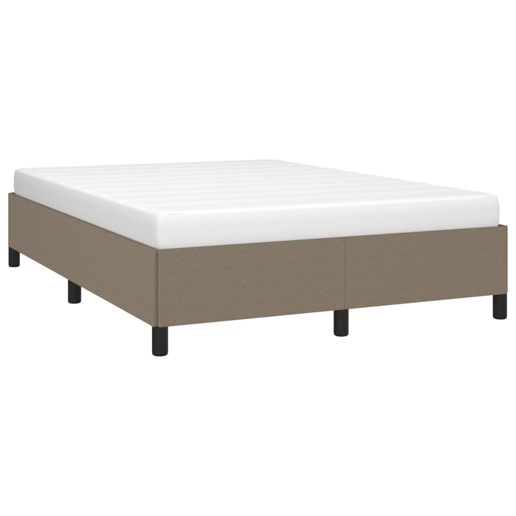Bedframe zonder matras stof taupe 140x190 cm is nu te koop bij PeponiXL, paradijselijk wonen!