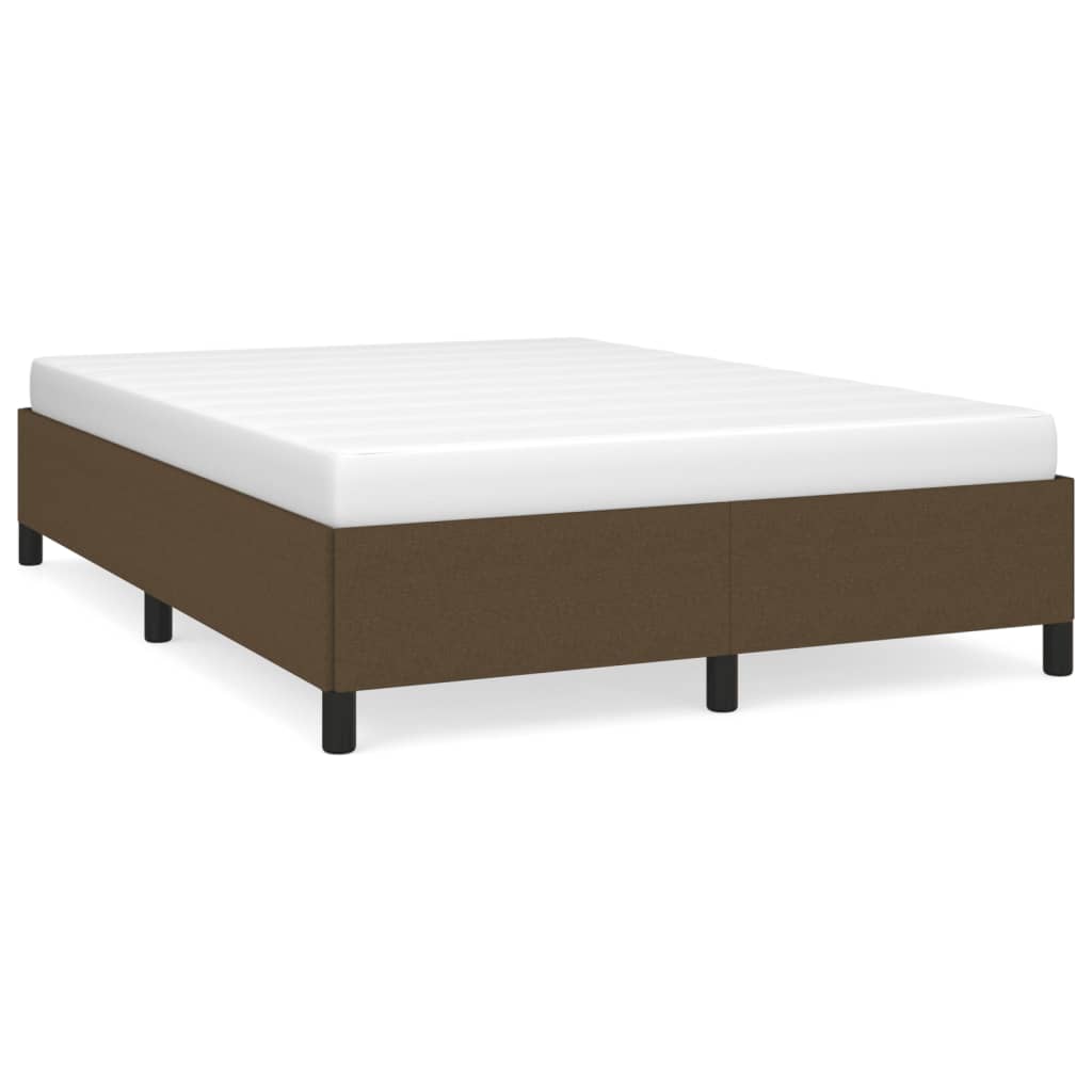 Bedframe zonder matras stof donkerbruin 140x200 cm is nu te koop bij PeponiXL, paradijselijk wonen!