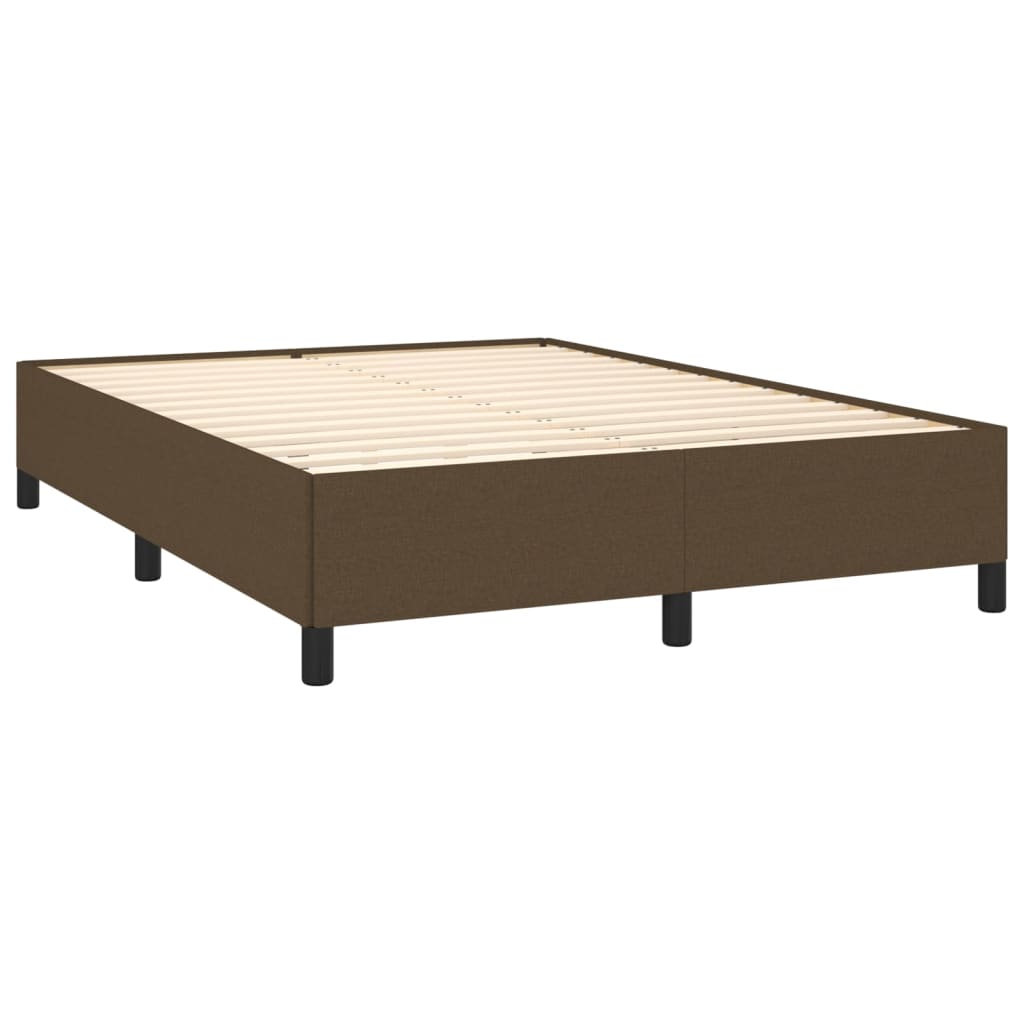 Bedframe zonder matras stof donkerbruin 140x200 cm is nu te koop bij PeponiXL, paradijselijk wonen!