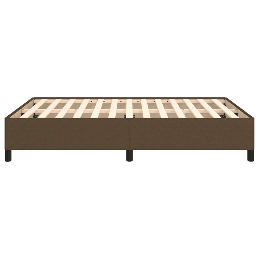 Bedframe zonder matras stof donkerbruin 140x200 cm is nu te koop bij PeponiXL, paradijselijk wonen!