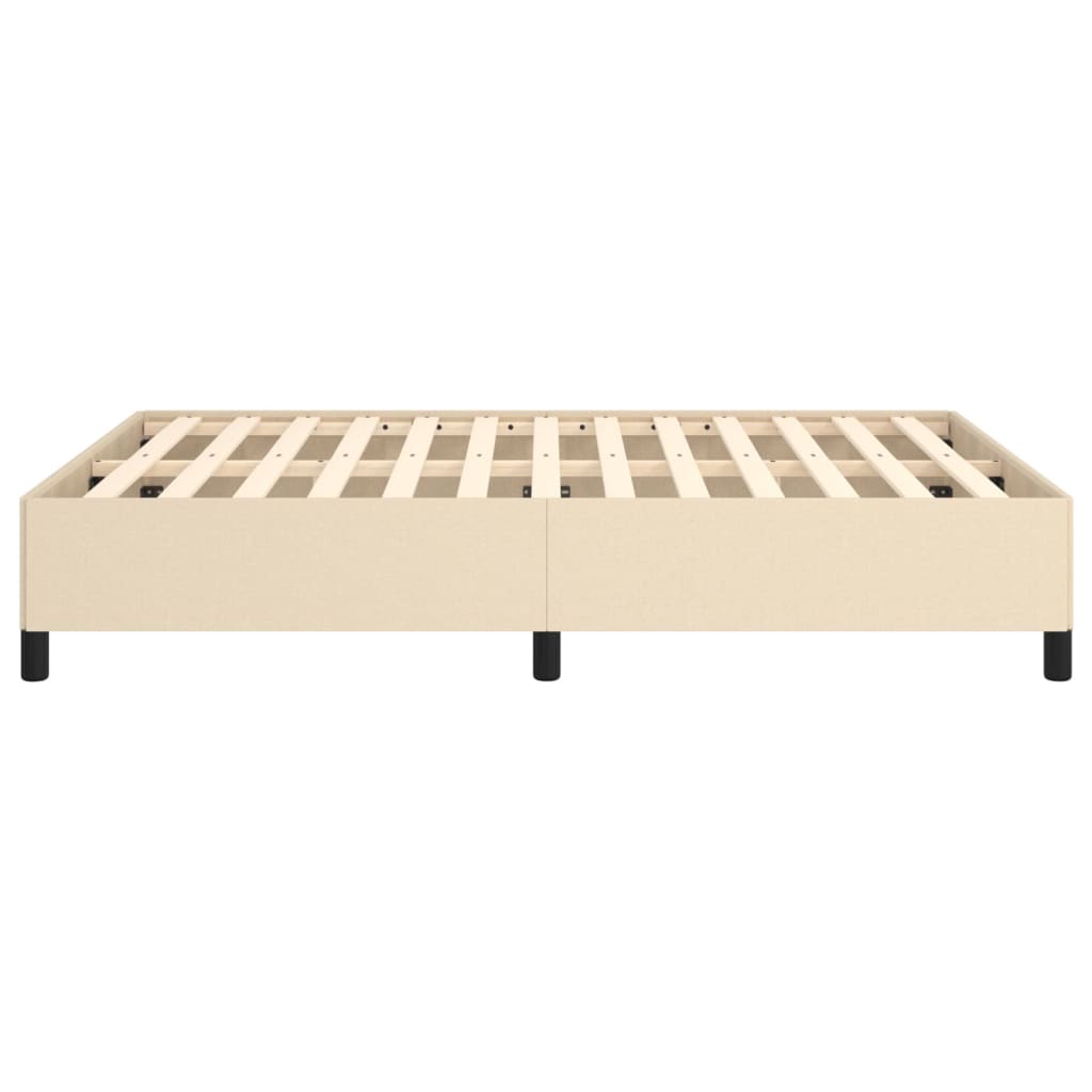 Bedframe zonder matras stof crèmekleurig 140x200 cm is nu te koop bij PeponiXL, paradijselijk wonen!