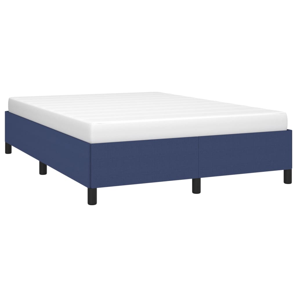 Bedframe zonder matras stof blauw 140x200 cm is nu te koop bij PeponiXL, paradijselijk wonen!