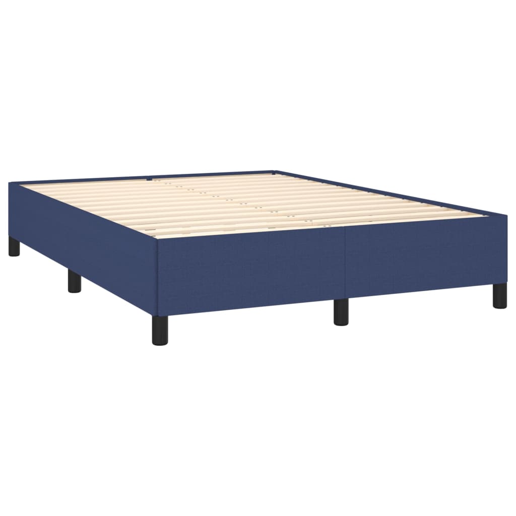 Bedframe zonder matras stof blauw 140x200 cm is nu te koop bij PeponiXL, paradijselijk wonen!