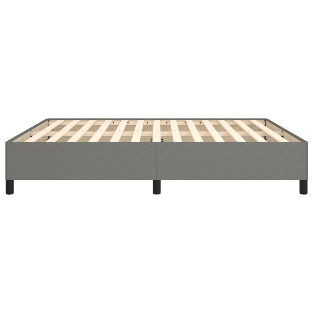 Bedframe zonder matras stof donkergrijs 160x200 cm is nu te koop bij PeponiXL, paradijselijk wonen!