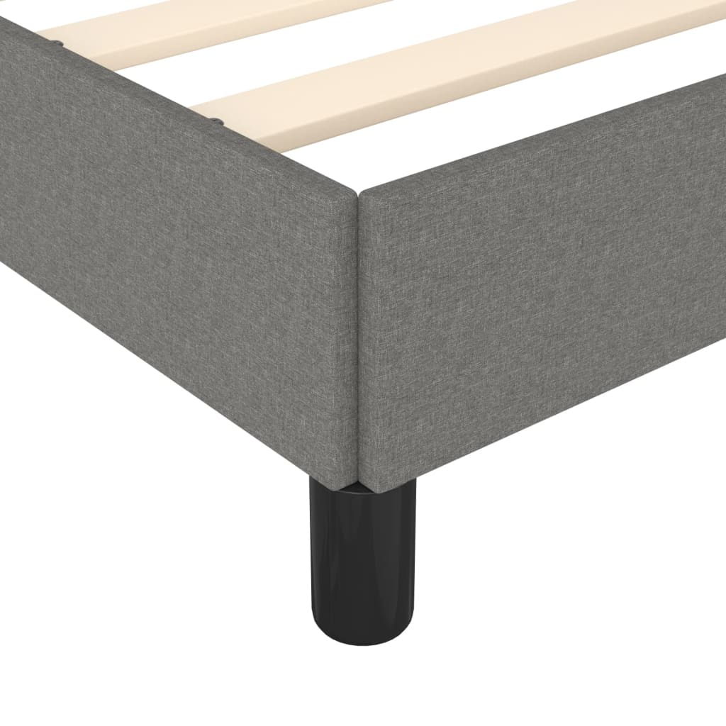 Bedframe zonder matras stof donkergrijs 160x200 cm is nu te koop bij PeponiXL, paradijselijk wonen!
