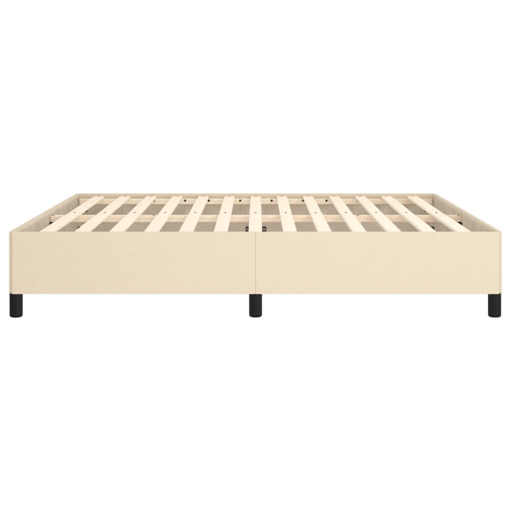 Bedframe zonder matras stof crèmekleurig 160x200 cm is nu te koop bij PeponiXL, paradijselijk wonen!