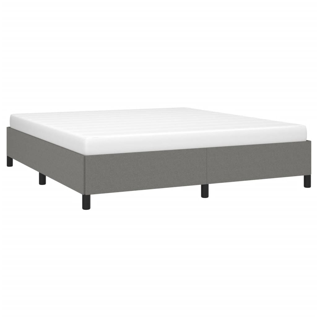 Bedframe zonder matras stof donkergrijs 180x200 cm is nu te koop bij PeponiXL, paradijselijk wonen!