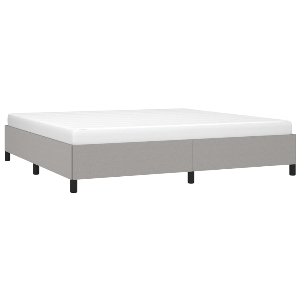 Bedframe zonder matras stof lichtgrijs 200x200 cm is nu te koop bij PeponiXL, paradijselijk wonen!