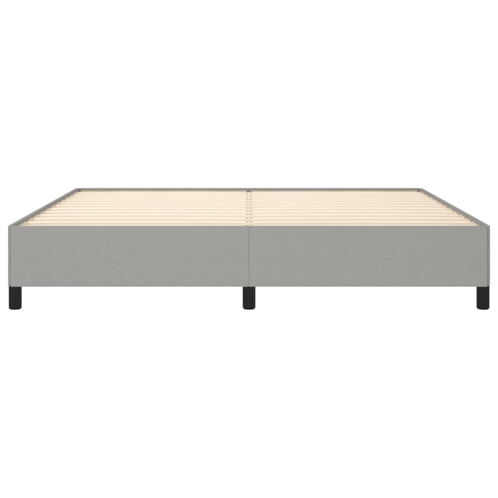 Bedframe zonder matras stof lichtgrijs 200x200 cm is nu te koop bij PeponiXL, paradijselijk wonen!